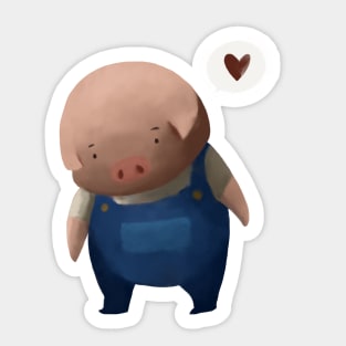 Piggy needs love Sticker
